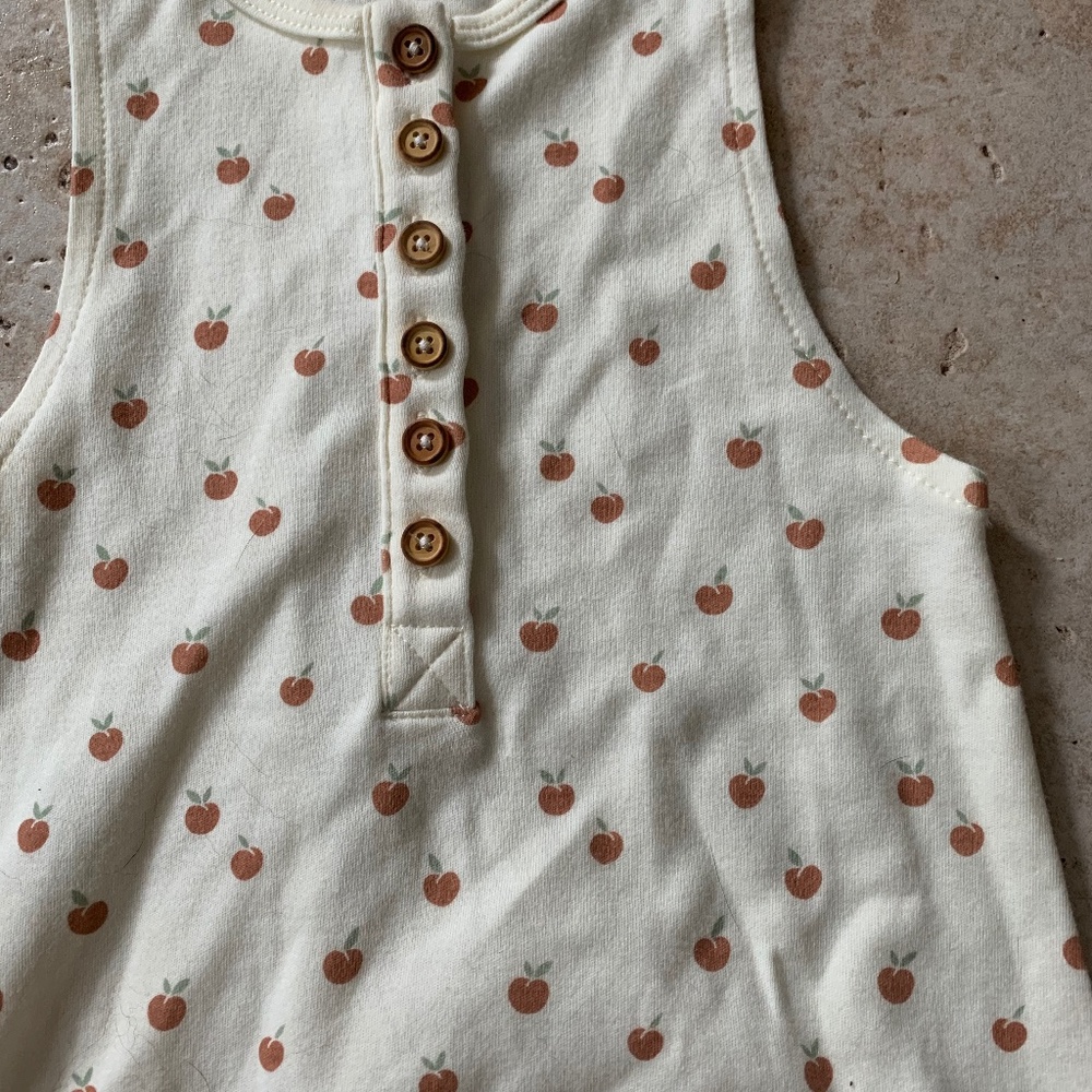 Quincy Mae Peach Romper